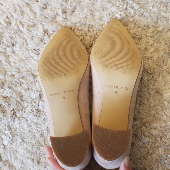 Marc Fisher Suede Pointed Toe Pumps - Picture 2 of 6